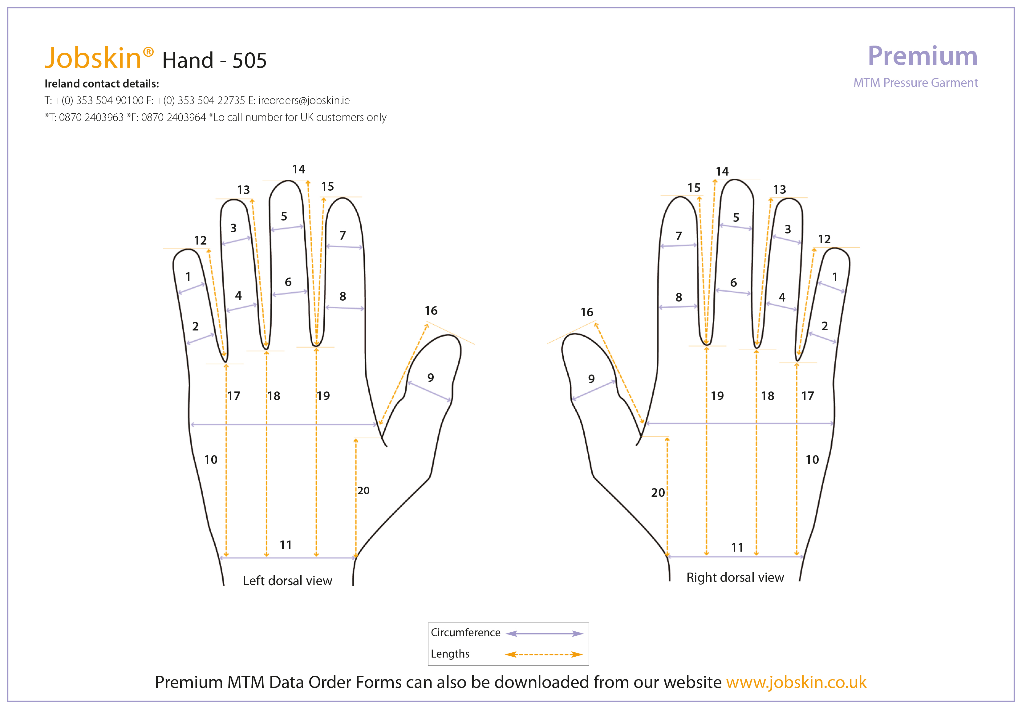 Glove to Wrist – 0535 for scarring
