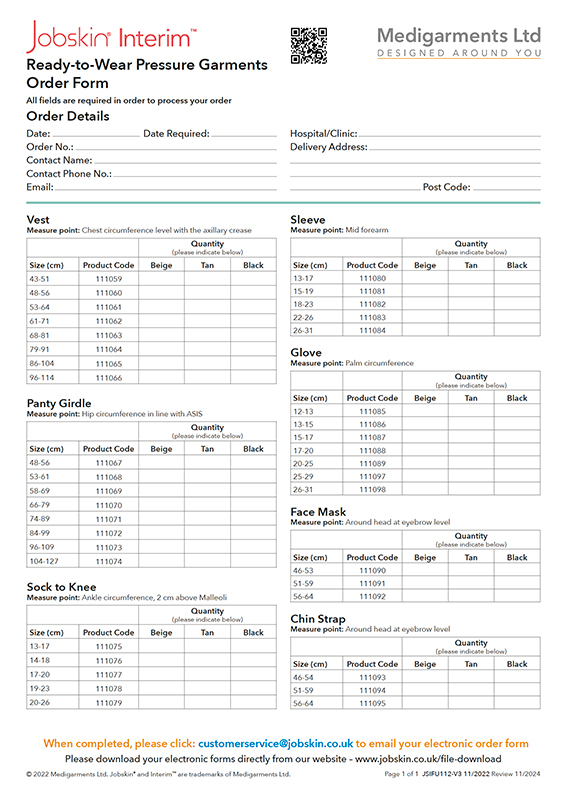 SDO Reorder and Alteration Form