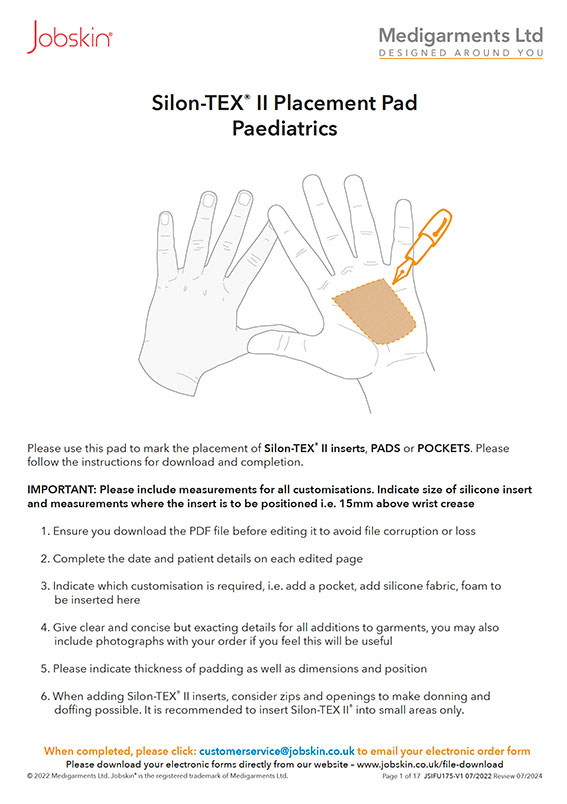 Silon-TEX Placement Pad - Paediatric - Electronic