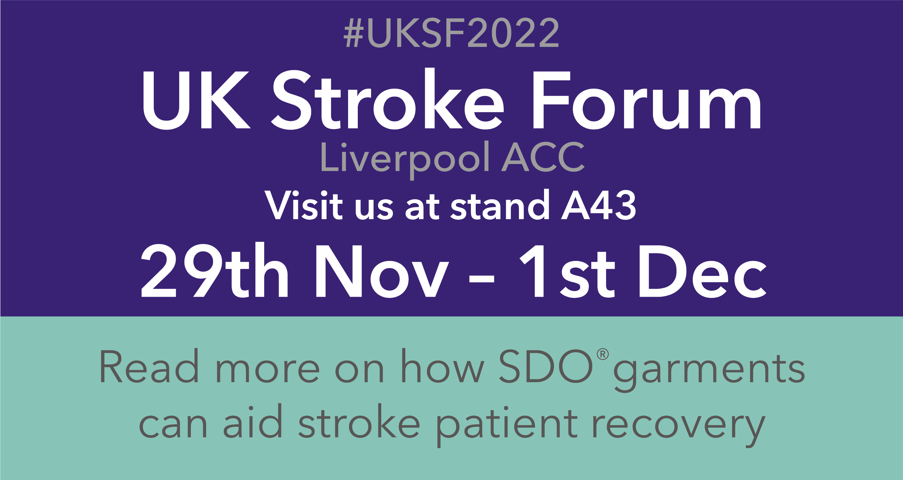 We are exhibiting at the UK Stroke Forum 2022