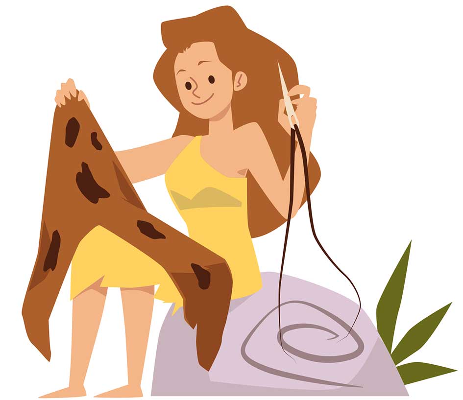 Prehistoric-sewing