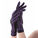 Jobskin® Premium Glove in black fabric with a purple stitching
