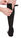 Jobskin® Premium Sock in black fabric, opening zipper at the back