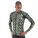 Jobskin® Premium vest with long sleeves in Green Camouflage fabric, front view