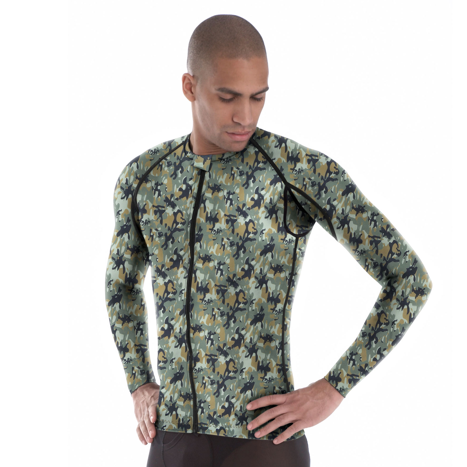 Long discount camo vest