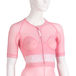 Jobskin® Premium vest with short sleeves in blossom. Lace detail. side view