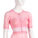 Jobskin® Premium vest with short sleeves in blossom. Lace detail. side view