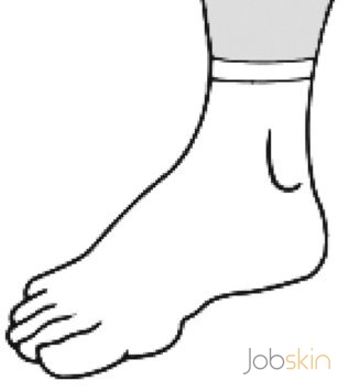 Foot glove to ankle 0538