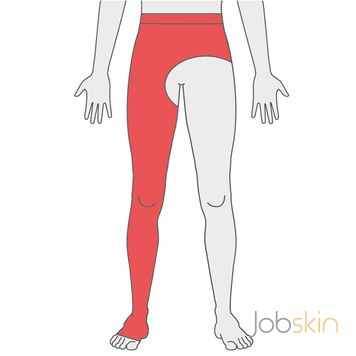 Jobskin® Premium Waist Height, One Leg, Open Pubis – 1103