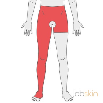 Jobskin® Premium Waist Heigh Panty, One Leg, Open or Closed Pubis – 1113