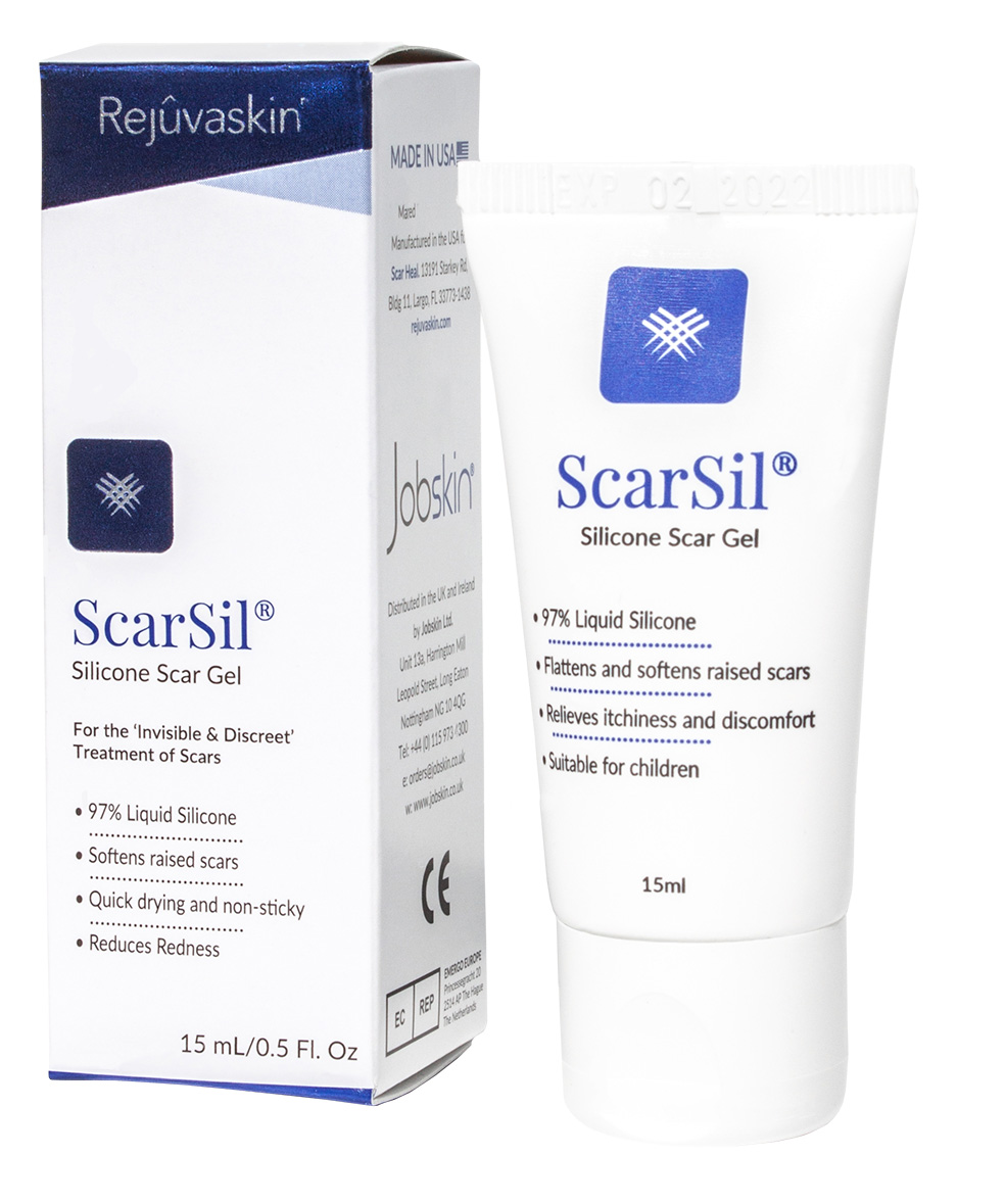 ScarSil 15ml tube with box front view