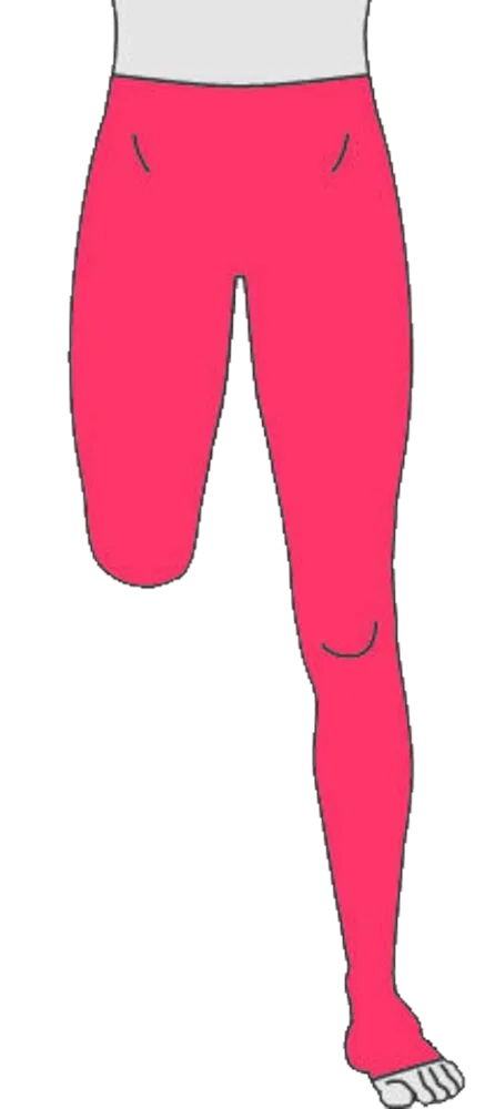 Jobskin® Premium Leggings Waist Height One or Two Stump with or without Feet - PO 1134