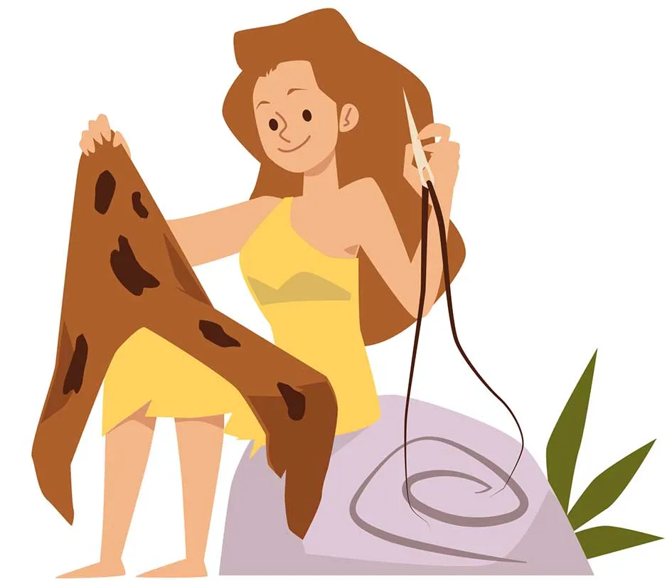 Prehistoric-sewing